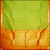Parrotgreen with Orange Border Kanjeevaram Silk Saree (DSE-21) - Click here to View more details about this Product